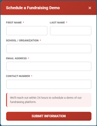 Demo Request Form Preview