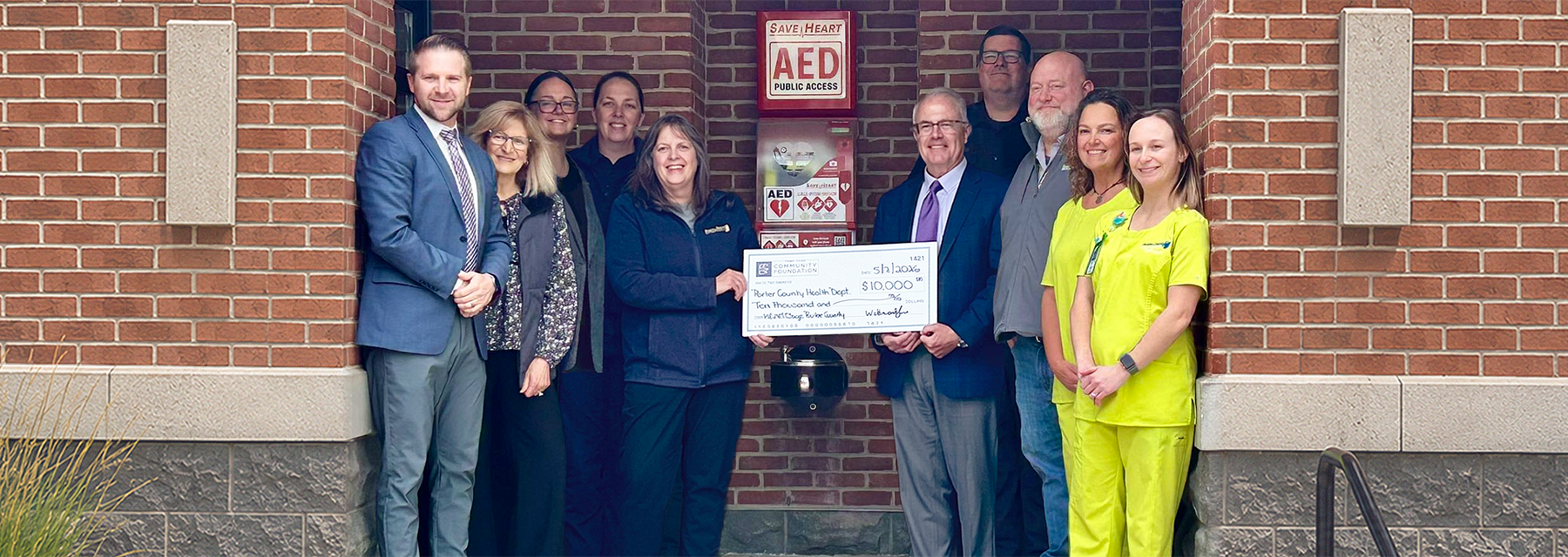 Porter County Health Department check presentation
